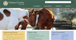 Desktop Screenshot of clintoncountygov.com