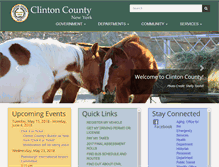 Tablet Screenshot of clintoncountygov.com
